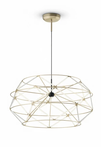 Lampa wisząca wewnętrzna EUCLIDE 700 złota - LED 62W 3000K 5339lm 24V IP20 ON-OFF - URBAN LIGHTING