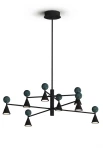 Lampa wisząca wewnętrzna BINGO malachit-czarna - 57W LED 3000K 2965lm 220-240V AC IP20
