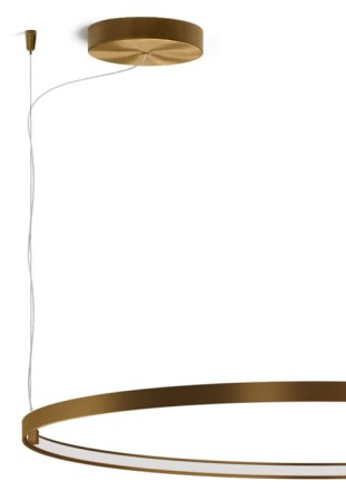 Lampa sufitowa wisząca ZERO ROUND SMART Ø100 bronze - 2700K, CRI90, 220-240V AC z możliwością ściemniania (ZigBee) - PANZERI 