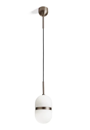 Lampa wisząca wewnętrzna DOMU Ø15 brązowo-biała - 2x10W LED GX53 220-240V AC IP20 - MILOOX