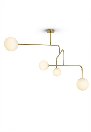Lampa wisząca wewnętrzna CONSTELLATION ⌀110 - G9 LED IP20 polerowany mosiądz - ALMA LIGHT