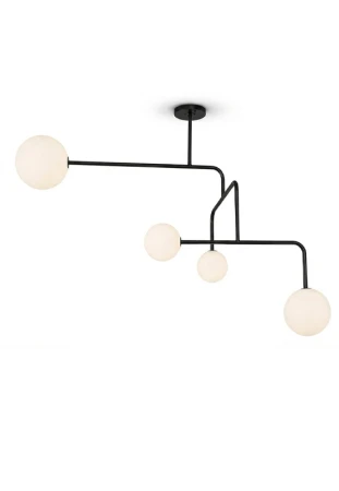 Lampa wisząca wewnętrzna CONSTELLATION ⌀110 - G9 LED IP20 czarna - ALMA LIGHT