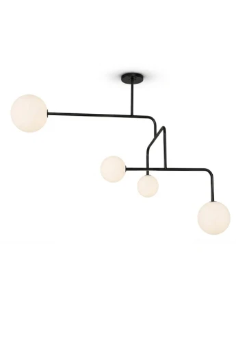 Lampa wisząca wewnętrzna CONSTELLATION ⌀110 - G9 LED IP20 czarna - ALMA LIGHT