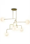 Lampa wisząca wewnętrzna CONSTELLATION ⌀144 - G9 LED IP20 polerowany mosiądz - ALMA LIGHT 