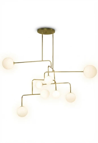 Lampa wisząca wewnętrzna CONSTELLATION ⌀144 - G9 LED IP20 polerowany mosiądz - ALMA LIGHT