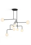 Lampa wisząca wewnętrzna CONSTELLATION ⌀144 czarna - G9 LED IP20 - ALMA LIGHT