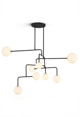 Lampa wisząca wewnętrzna CONSTELLATION ⌀144 czarna - G9 LED IP20 - ALMA LIGHT