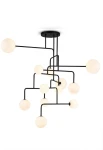 Lampa wisząca wewnętrzna CONSTELLATION ⌀145 czarna - G9 LED IP20 - ALMA LIGHT