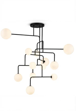 Lampa wisząca wewnętrzna CONSTELLATION ⌀145 czarna - G9 LED IP20 - ALMA LIGHT