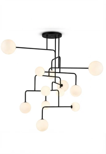 Lampa wisząca wewnętrzna CONSTELLATION ⌀145 czarna - G9 LED IP20 - ALMA LIGHT
