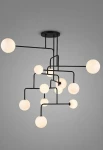 Lampa wisząca wewnętrzna CONSTELLATION ⌀145 czarna - G9 LED IP20 - ALMA LIGHT