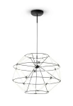 Lampa wisząca wewnętrzna EUCLIDE 560 matowy czarny - LED 62W 2700K 4593lm 24V IP20 ON-OFF - URBAN LIGHTING