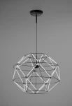 Lampa wisząca wewnętrzna EUCLIDE 560 matowy czarny - LED 62W 2700K 4593lm 24V IP20 ON-OFF - URBAN LIGHTING