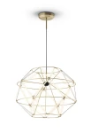 Lampa wisząca wewnętrzna EUCLIDE 560 złota - LED 62W 2700K 4593lm 24V IP20 ON-OFF - URBAN LIGHTING
