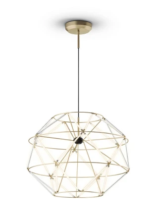 Lampa wisząca wewnętrzna EUCLIDE 560 złota - LED 62W 2700K 4593lm 24V IP20 ON-OFF - URBAN LIGHTING