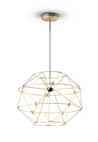 Lampa wisząca wewnętrzna EUCLIDE 560 złota - LED 62W 2700K 4593lm 24V IP20 ON-OFF - URBAN LIGHTING