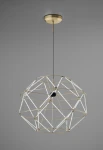 Lampa wisząca wewnętrzna EUCLIDE 560 złota - LED 62W 3000K 5104lm 24V IP20 ON-OFF - URBAN LIGHTING