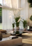 Lampa wisząca wewnętrzna EMPIRE chrom - 121W LED 3000K 5615lm 220-240V AC IP20 - aranżacja