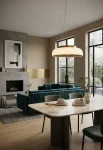 Lampa wisząca CHET-B Ø26 złota - 18W 2251 5W 491lm 2700K 230V IP20 - MARTINELLI LUCE - aranżacja