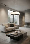 Lampa wisząca CHET-B Ø26 szara - 18W 2251 5W 491lm 2700K 230V IP20 - MARTINELLI LUCE - aranżacja