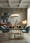 Lampa wisząca CHET-B Ø52 złota - 35W 3850lm 9W 1224lm 2700K 230V IP20 - MARTINELLI LUCE - aranżacja