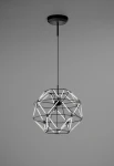 Lampa wisząca wewnętrzna EUCLIDE 350 matowy czarny - LED 44W 2700K 2945lm 24V IP20 ON-OFF - URBAN LIGHTING