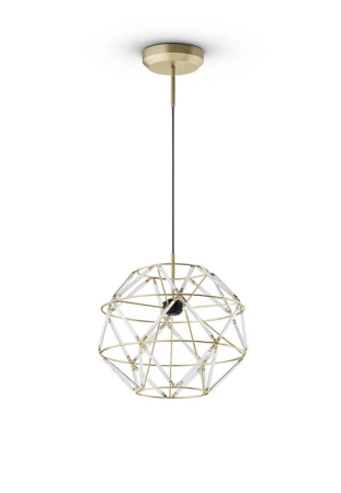 Lampa wisząca wewnętrzna EUCLIDE 350 złota - LED 33W 3000K 3273lm 24V IP20 ON-OFF - URBAN LIGHTING