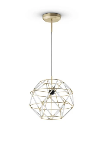 Lampa wisząca wewnętrzna EUCLIDE 350 złota - LED 33W 3000K 3273lm 24V IP20 ON-OFF - URBAN LIGHTING