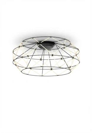 Lampa sufitowa wewnętrzna EUCLIDE 920 czarna - LED 92W 2700K 7130lm 24V IP20 ON-OFF - URBAN LIGHTING
