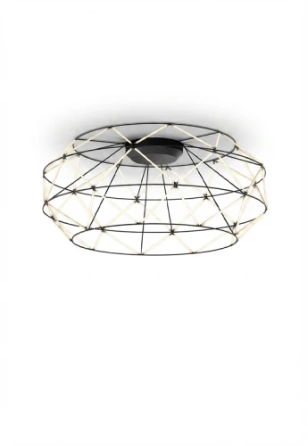 Lampa sufitowa wewnętrzna EUCLIDE 920 czarna - LED 92W 2700K 7130lm 24V IP20 ON-OFF - URBAN LIGHTING