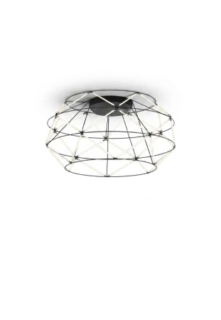 Lampa sufitowa wewnętrzna EUCLIDE 700 matowy czarny - LED 62W 2700K 4805lm 24V IP20 ON-OFF - URBAN LIGHTING