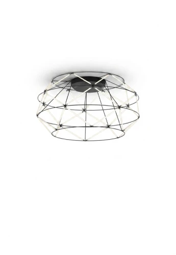 Lampa sufitowa wewnętrzna EUCLIDE 700 matowy czarny - LED 62W 2700K 4805lm 24V IP20 ON-OFF - URBAN LIGHTING