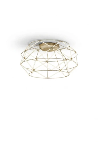 Lampa sufitowa wewnętrzna EUCLIDE 700 złota - LED 62W 3000K 5339lm 24V IP20 ON-OFF - URBAN LIGHTING