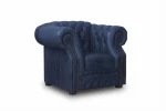 Fotel skórzany MANCHESTER - Dubaj Blue