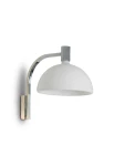Lampa ścienna AS3C chrom-białe szkło - E27 100W 230V IP20 - NEMO