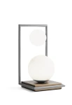 Lampa stołowa wewnętrzna BUBLE szczotkowana stal - 2x10W LED G9 220-240V AC IP20 - MILOOX