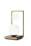 Lampa stołowa wewnętrzna BUBLE szczotkowane złoto - 2x10W LED G9 220-240V AC IP20 - MILOOX