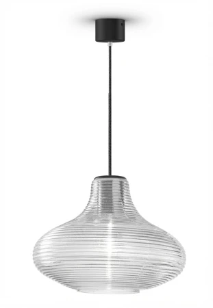 Lampa wisząca wewnętrzna EMMA black-crystal - LED E27 57W 2700K 1050lm 220-240V AC IP20 - PANZERI