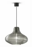 Lampa wisząca wewnętrzna EMMA black-steel - LED E27 57W 2700K 1050lm 220-240V AC IP20 - PANZERI