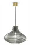 Lampa wisząca wewnętrzna EMMA brushed brass-steel - LED E27 57W 2700K 1050lm 220-240V AC IP20 - PANZERI