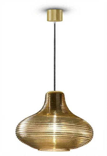 Lampa wisząca wewnętrzna EMMA brushed brass-bronze - LED E27 57W 2700K 1050lm 220-240V AC IP20 - PANZERI