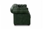 Sofa skórzana dwuosobowa MANCHESTER - zielona