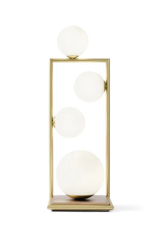Lampa stołowa wewnętrzna BUBLE szczotkowane złoto - 4x10W LED G9 220-240V AC IP20 - MILOOX