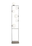Lampa podłogowa wewnętrzna BUBLE stal szczotkowana - 6x10W LED E27 220-240V AC IP20 - MILOOX