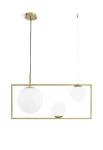 Lampa wisząca wewnętrzna BUBLE szczotkowane złoto - 3x20W LED E27 220-240V AC IP20 - MILOOX