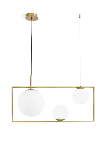 Lampa wisząca wewnętrzna BUBLE szczotkowane złoto - 3x20W LED E27 220-240V AC IP20 - MILOOX