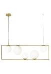 Lampa wisząca wewnętrzna BUBLE szczotkowane złoto - 5x20W LED E27 220-240V AC IP20 - MILOOX