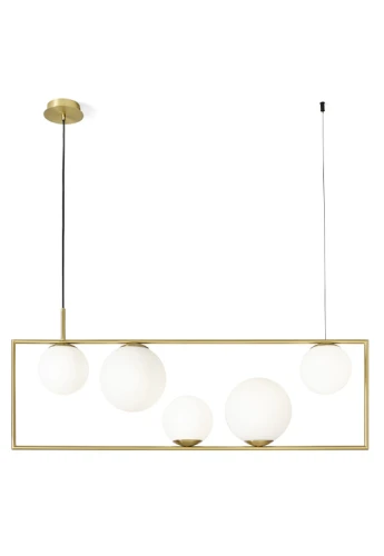 Lampa wisząca wewnętrzna BUBLE szczotkowane złoto - 5x20W LED E27 220-240V AC IP20 - MILOOX