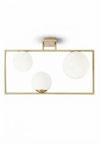 Lampa sufitowa wewnętrzna BUBLE szczotkowane złoto - 3x20W LED E27 220-240V AC IP20 - MILOOX