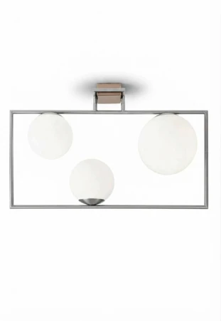 Lampa sufitowa wewnętrzna BUBLE szczotkowana stal - 3x20W LED E27 220-240V AC IP20 - MILOOX